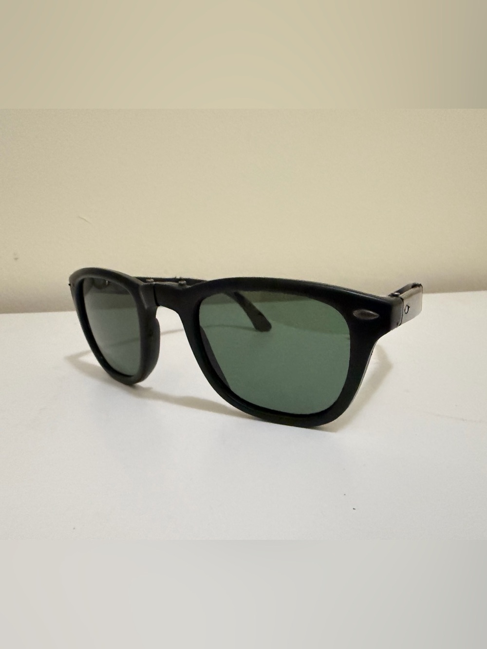 Ray Ban Bausch Lomb Vintage Sunglasses Wayfarer Folding Black Matte